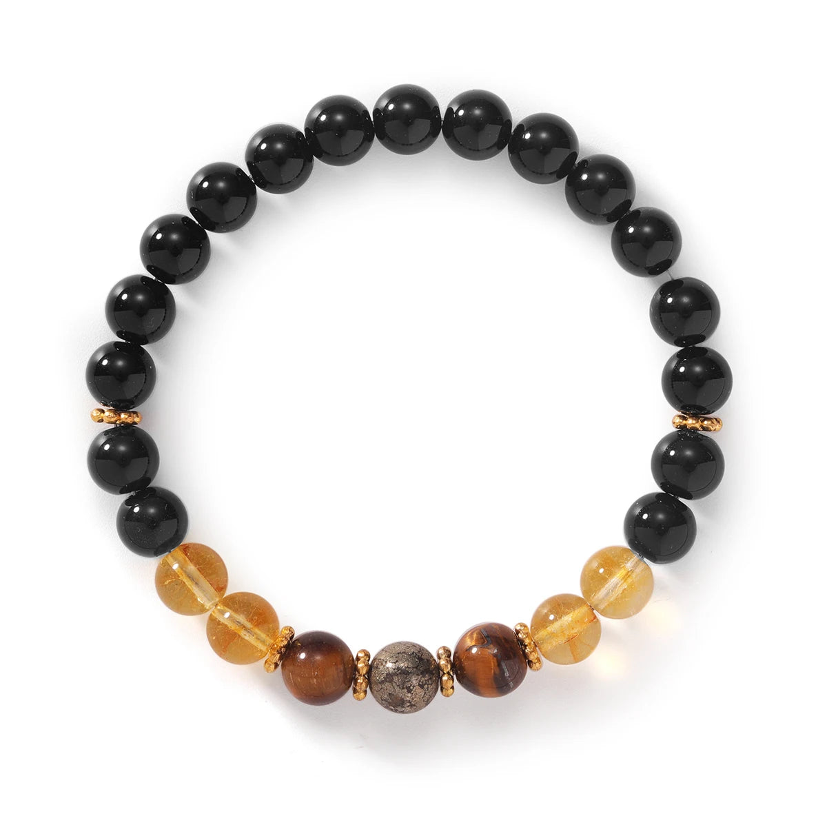 Exquisite Summer Accesorios Hematite Pyrite Brother Holiday Christmas Spiritual Natural Stone Money Bracelet Attract Money