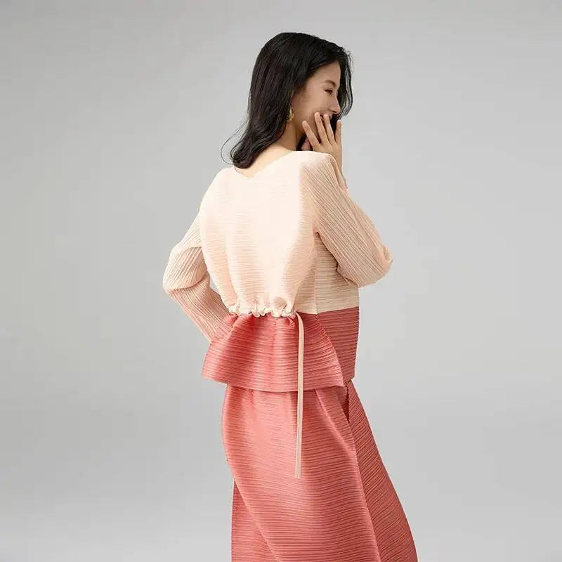 Colorblock Patchwork Set Chic 