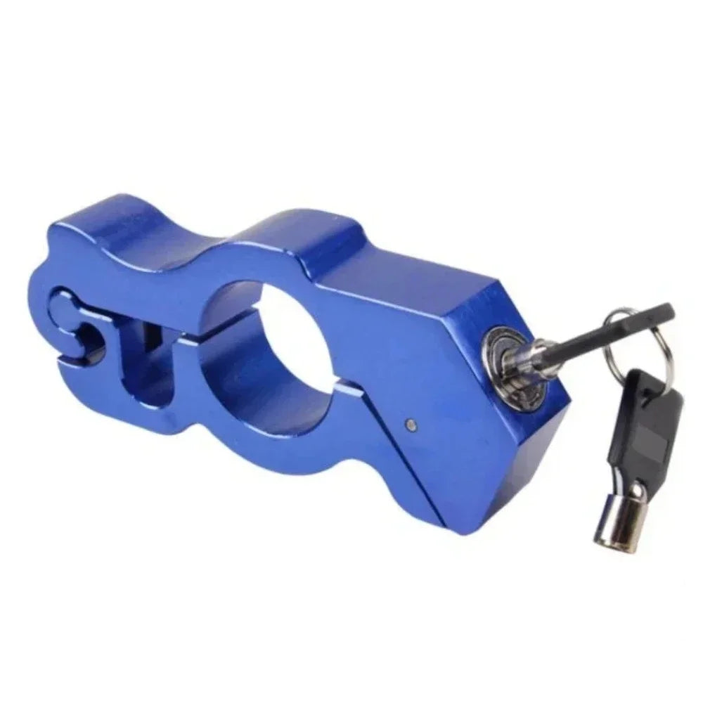 1Pc Motorcycle Handlebar Lock Handlebar Brake Handle Solid Lock Imitating Steal Lock Pull Rod ATV Dirt Street Bikes anti Theft