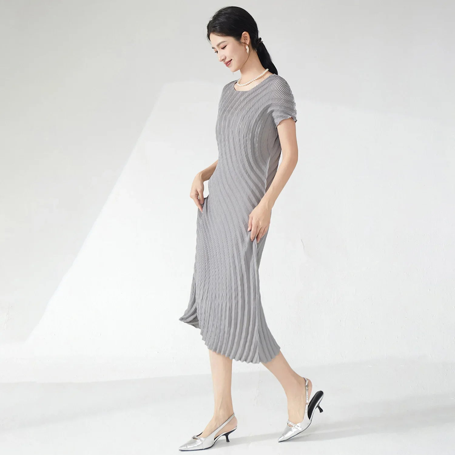  Midi Straight Tube Dress 