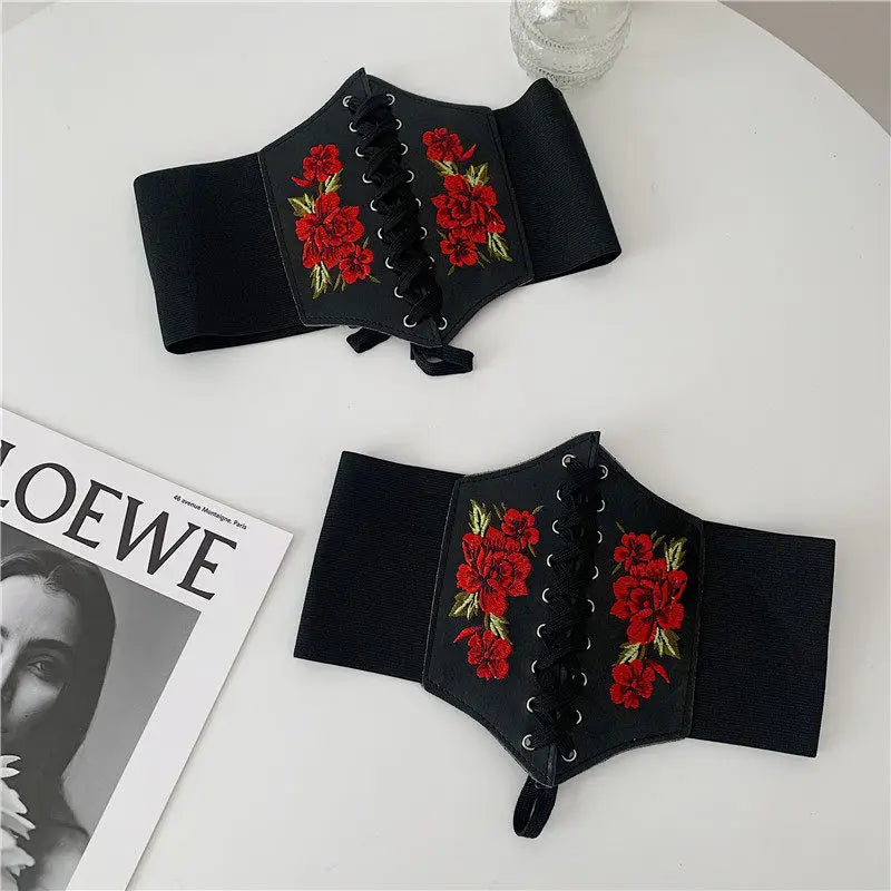 Corset Wide Belts Faux Leather Slimming Body
