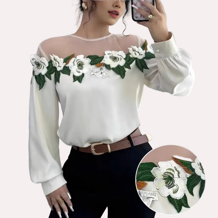 Embroidery Shirt Women'S Clothing