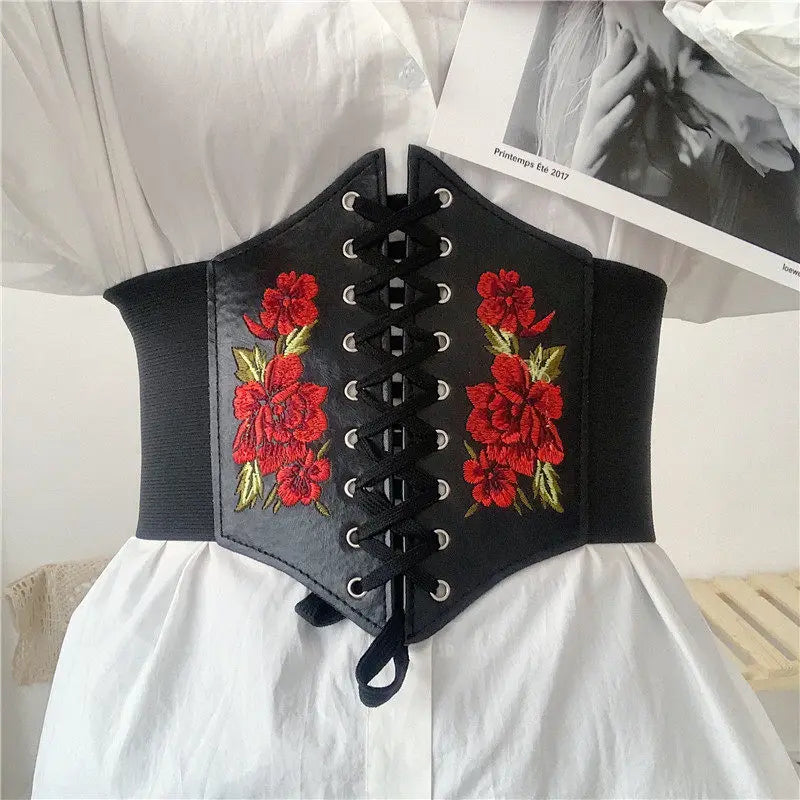 Corset Wide Belts Faux Leather Slimming Body