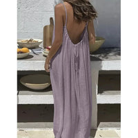 Strapless Backless Long Loose Home Dress