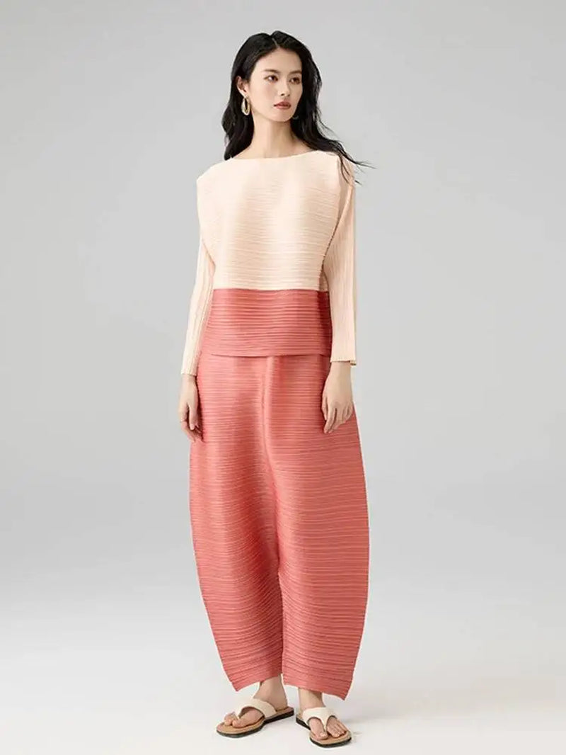 Colorblock Patchwork Set Chic 