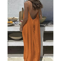Strapless Backless Long Loose Home Dress