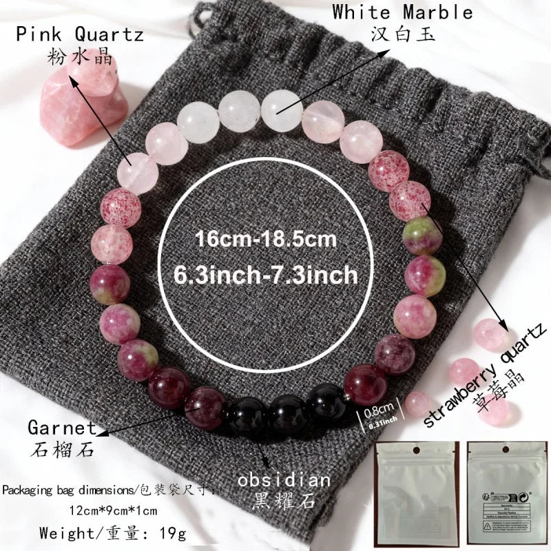Menopause Stone Beaded Bangle Womne