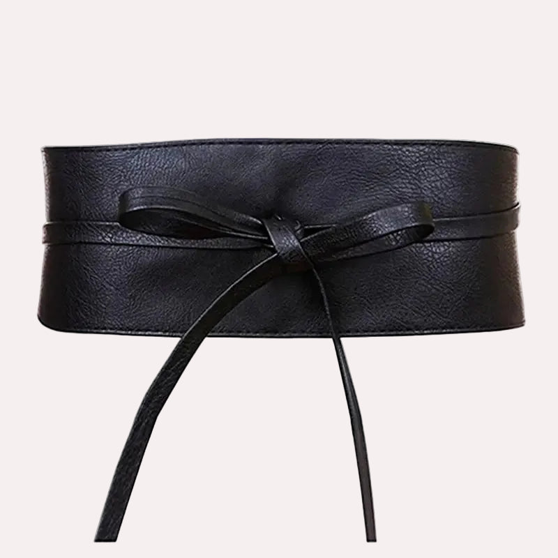 Boho Belt for Women Bowknot Faux Leather Wrap
