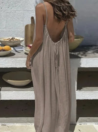 Strapless Backless Long Loose Home Dress