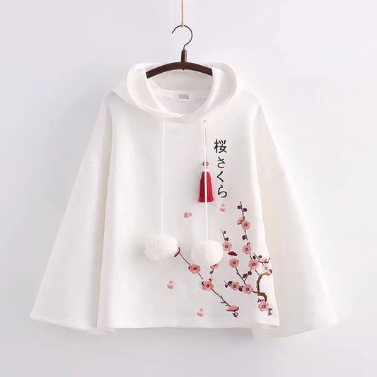 Preppy Hoodie Sweatshirt Patchwork 