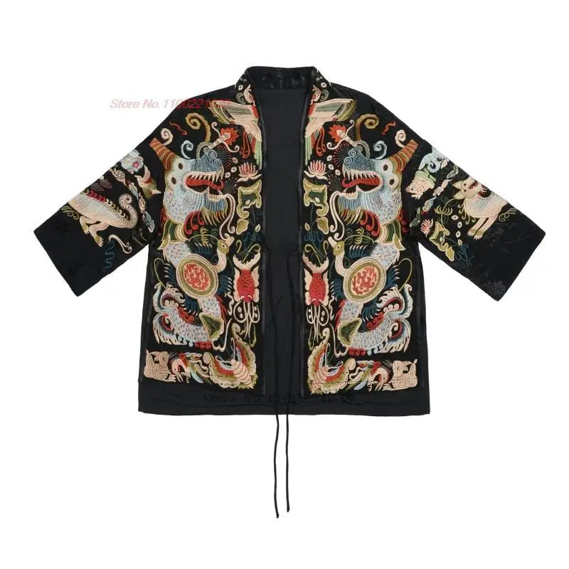  Vintage Coat Retro Improved Hanfu Embroidery