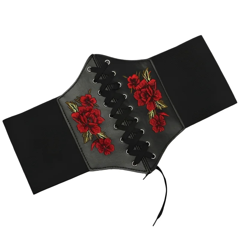 Corset Wide Belts Faux Leather Slimming Body