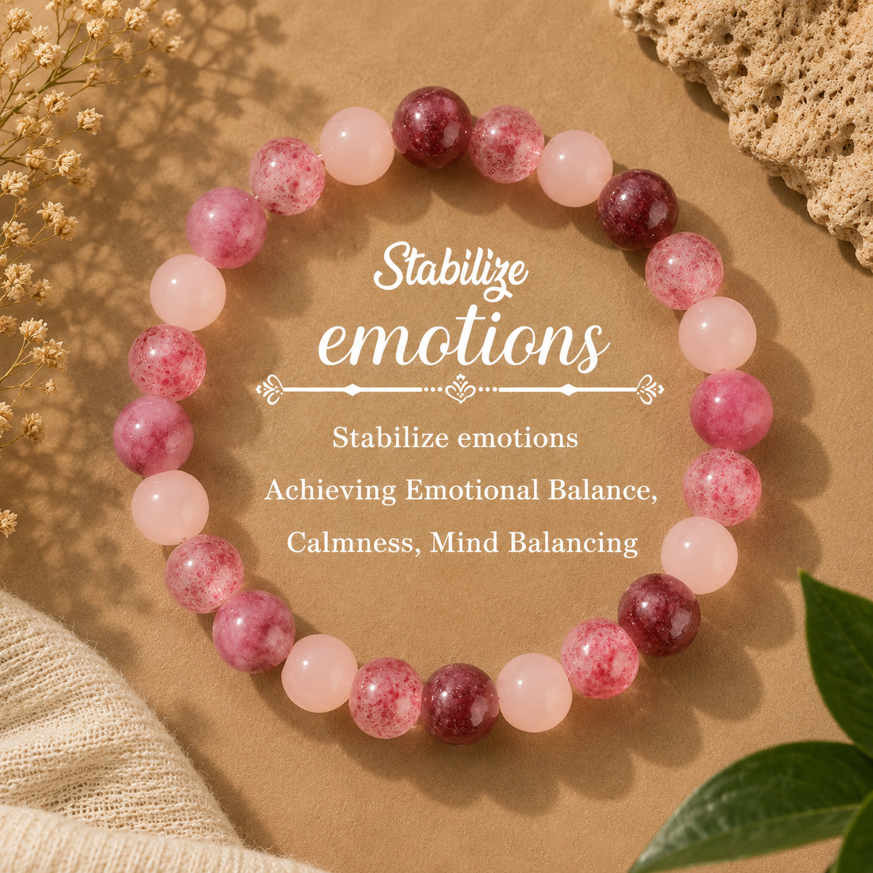 Natural Healing Crystal Bracelet – Choose Your Energy | Protection, Love, Health & More