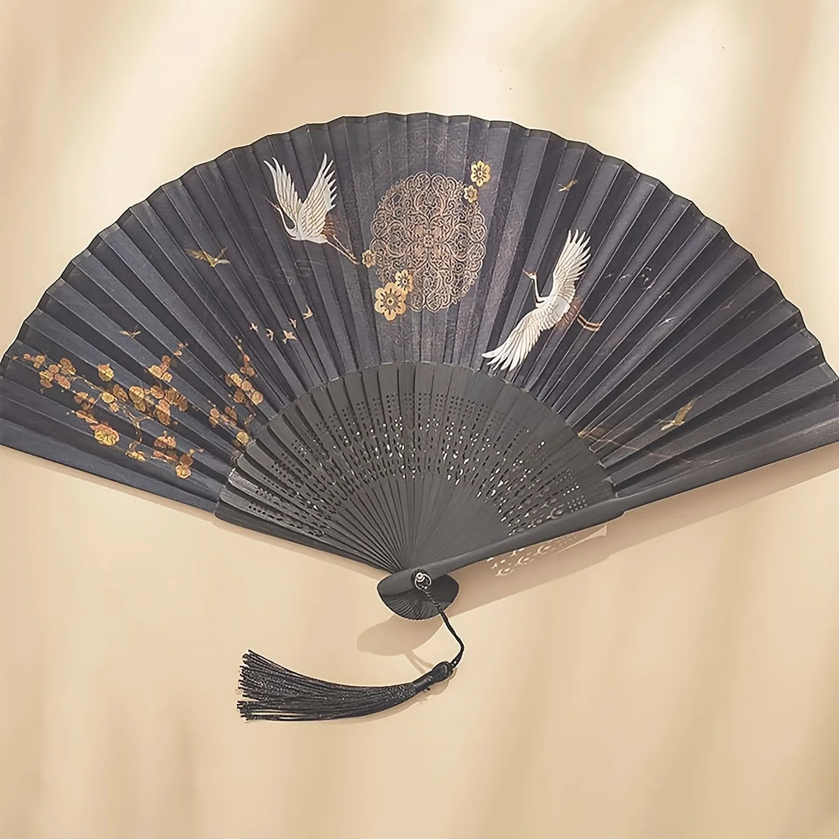 1Pc Folding Bamboo Fan Ancient Style Fan Chinese Style Small Fan Dress Decoration Student Gift Fan