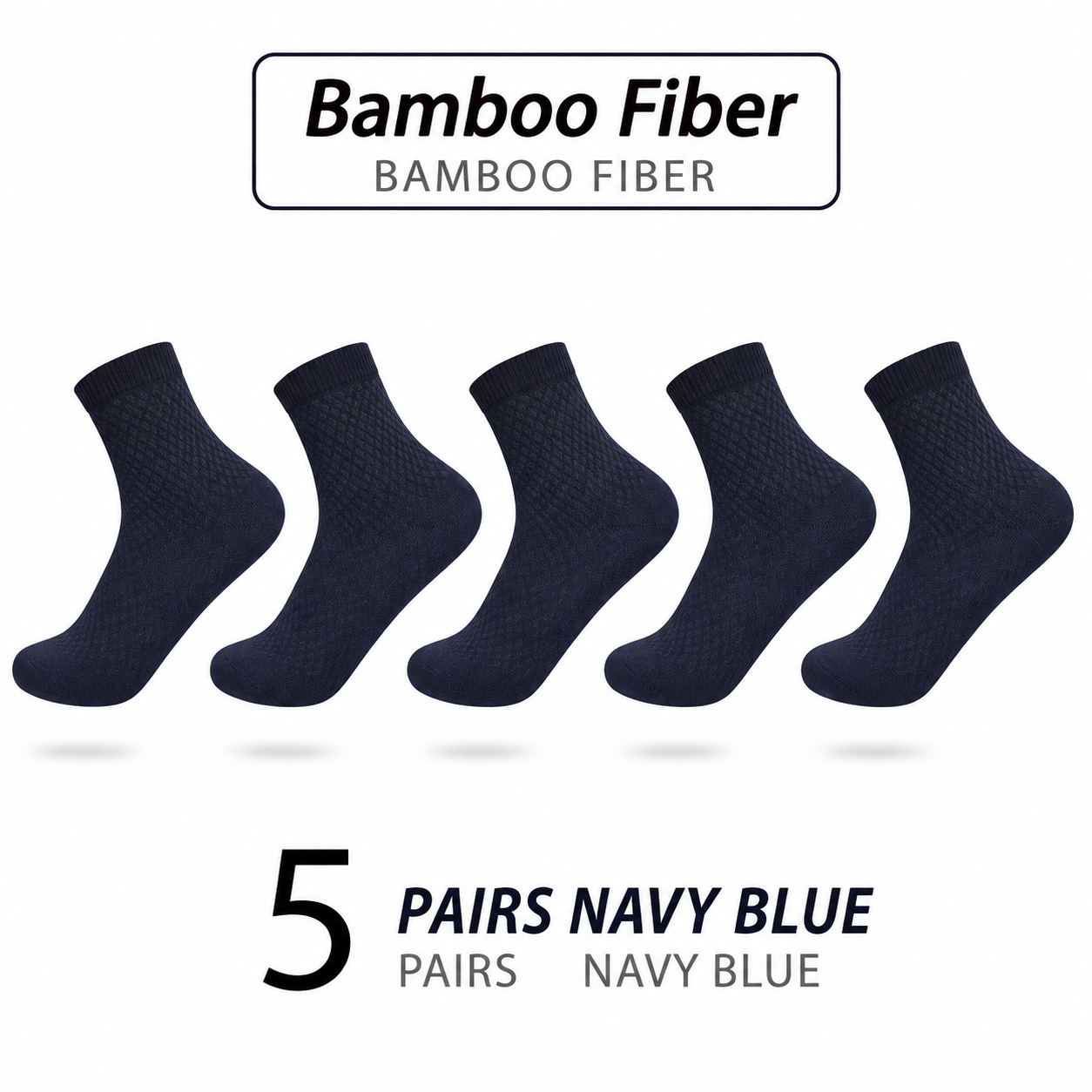 Pack of 5 pairs – AeroSensa™ socks Classic Breathable Compression Bamboo Sox
