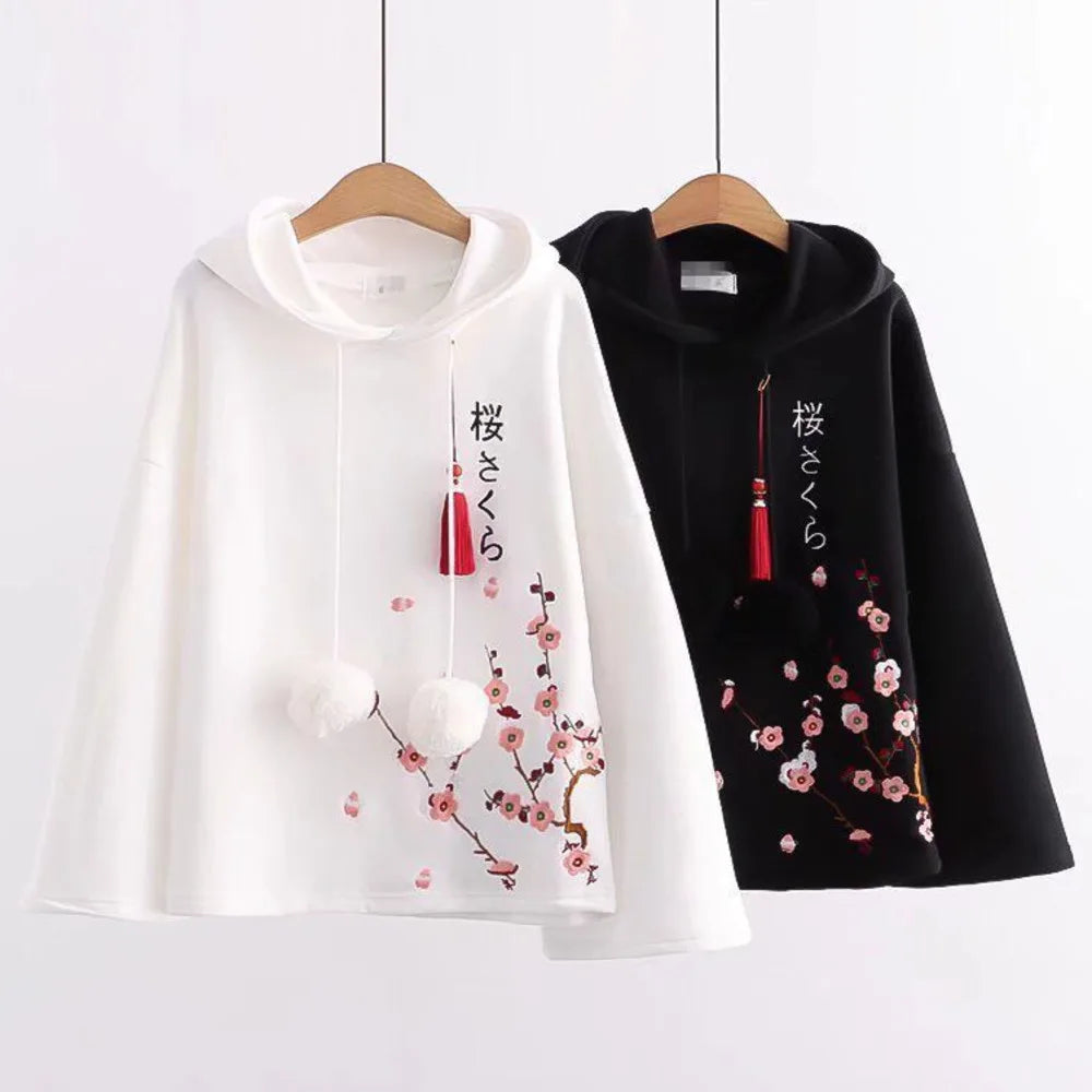 Preppy Hoodie Sweatshirt Patchwork 