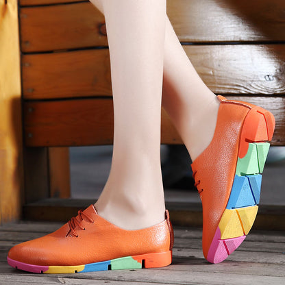 Genuine Leather Shoes Breathable