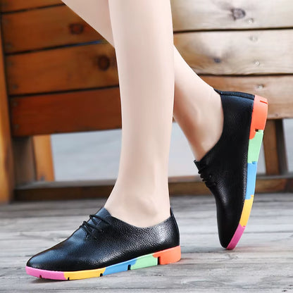 Genuine Leather Shoes Breathable