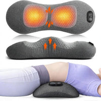 Heating Vibration Massage Pillow Electric Lumbar Support
