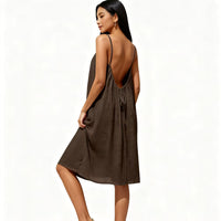 Strapless Backless Long Loose Home Dress
