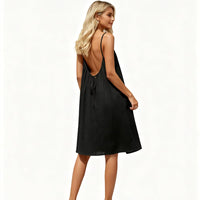 Strapless Backless Long Loose Home Dress