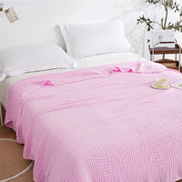 6 Layers Cotton Muslin Blankets Lightweight Cotton Throw Cooling Soft Throw Blanket