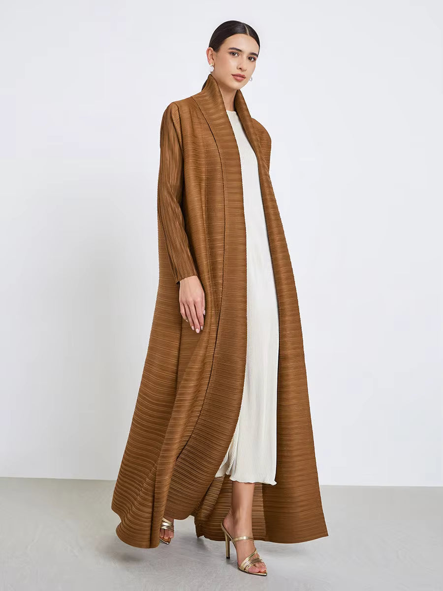 Abaya cardigan Long Robe Folded Windbreaker