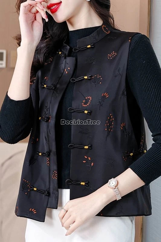 Retro Style Embroidery Jacquard Fashion Jacket
