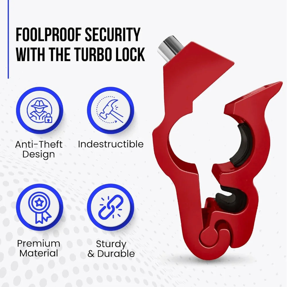 1Pc Motorcycle Handlebar Lock Handlebar Brake Handle Solid Lock Imitating Steal Lock Pull Rod ATV Dirt Street Bikes anti Theft