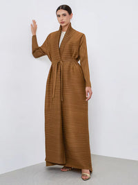 Abaya cardigan Long Robe Folded Windbreaker