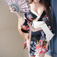 Japanese Satin Kimono | Luxury Floral Dressing Gown
