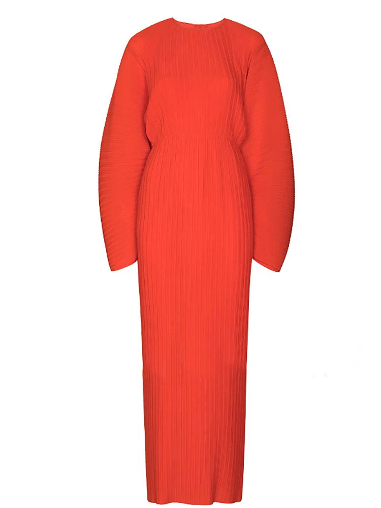 Miyake Pleated Hand Painted Dress 