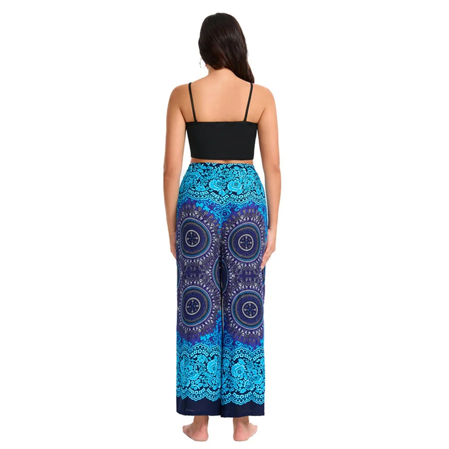 Boho Palazzo Pants Wide Leg Yoga