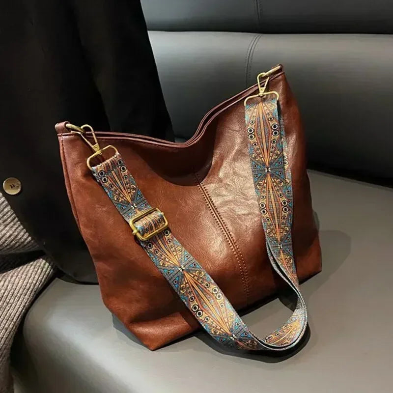 Vintage Solid Sling Bag 