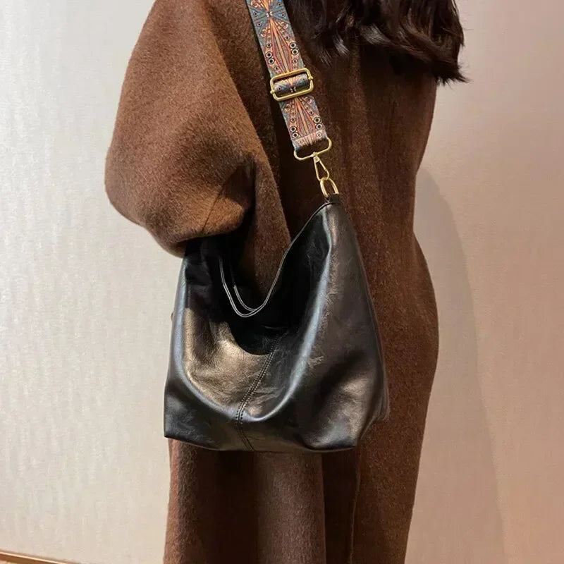 Vintage Solid Sling Bag 