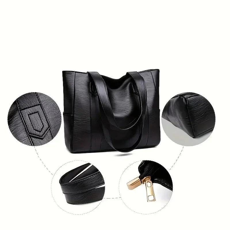 Vintage Plain Shoulder Bag