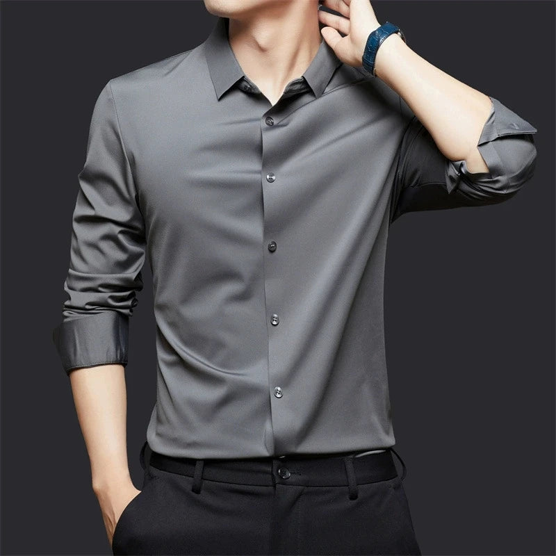 Premium Wrinkle-Resistant Slim-Fit Shirt