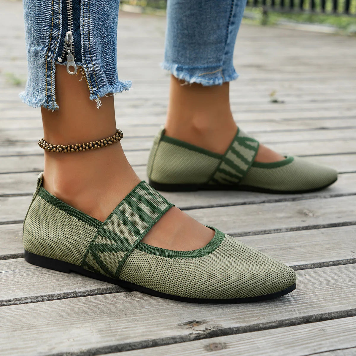 Pointed Knitted Dressy Toe Loafers