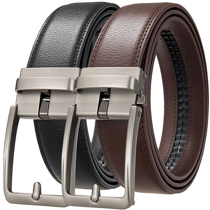 MicroAjust™ Hole-Free Belt PU Leather Waist Strap