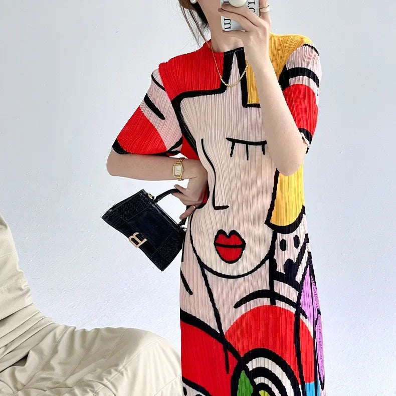 Sleeve Dress Women'S Fashion Slim Fit Long Dress LOOSE