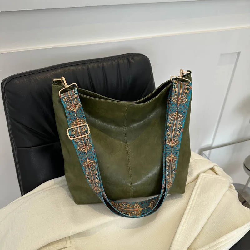 Vintage Solid Sling Bag 
