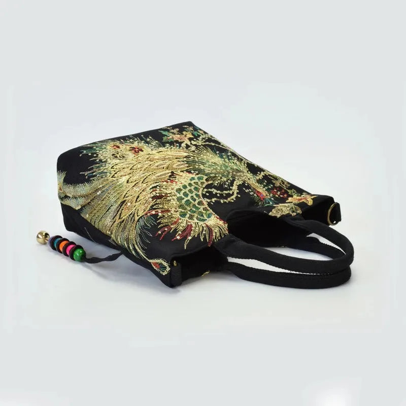Ethnic Style Sequins Tote Bag