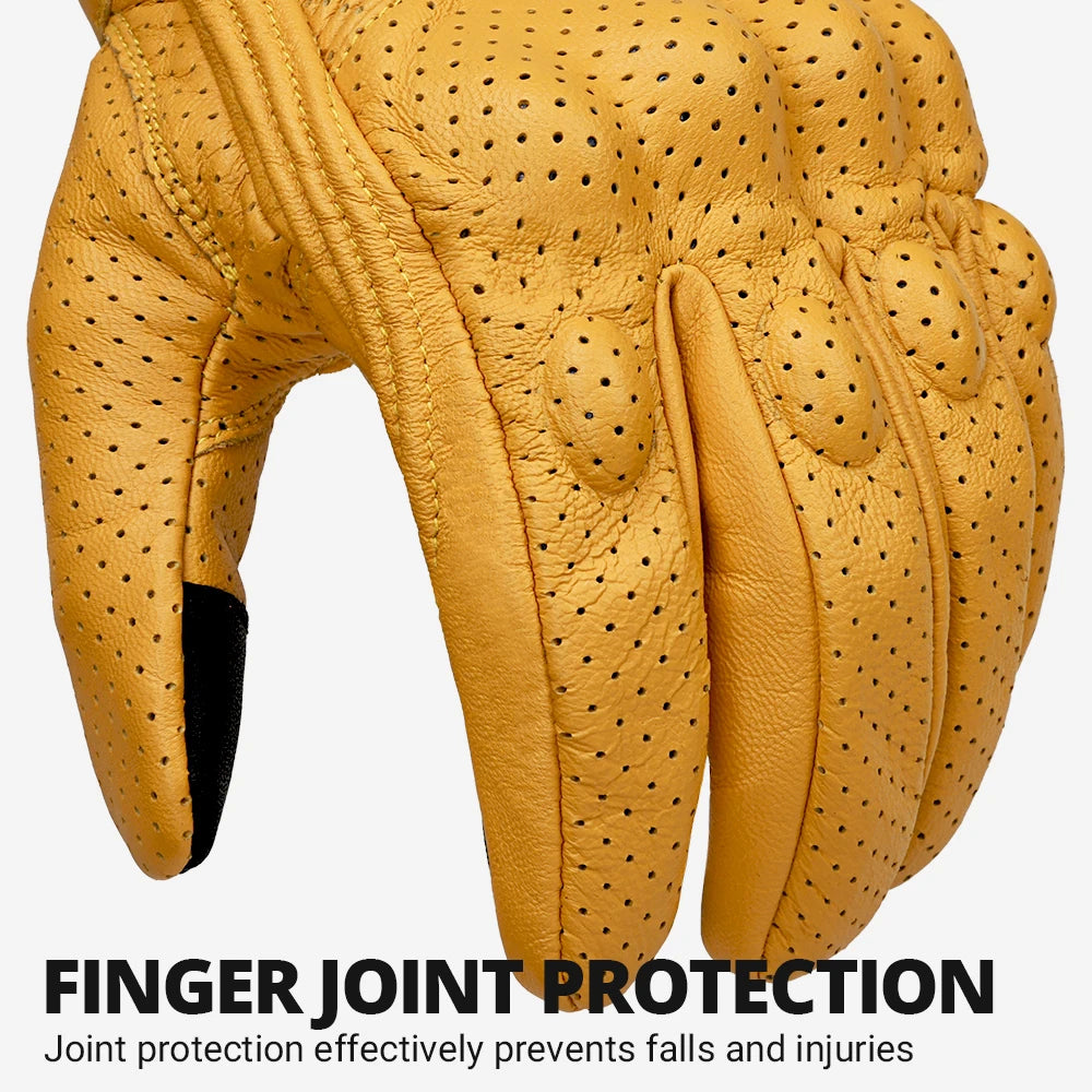 Motorcycle Gloves Summer Breathable Unisex Biker Gloves with Anti-Slip Ventilation Design Motorbike Ride Glove