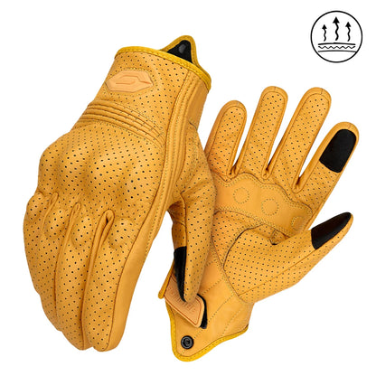 Motorcycle Gloves Summer Breathable Unisex Biker Gloves with Anti-Slip Ventilation Design Motorbike Ride Glove