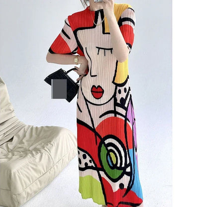 Sleeve Dress Women'S Fashion Slim Fit Long Dress LOOSE