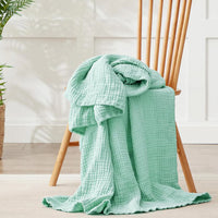 6 Layers Cotton Muslin Blankets Lightweight Cotton Throw Cooling Soft Throw Blanket