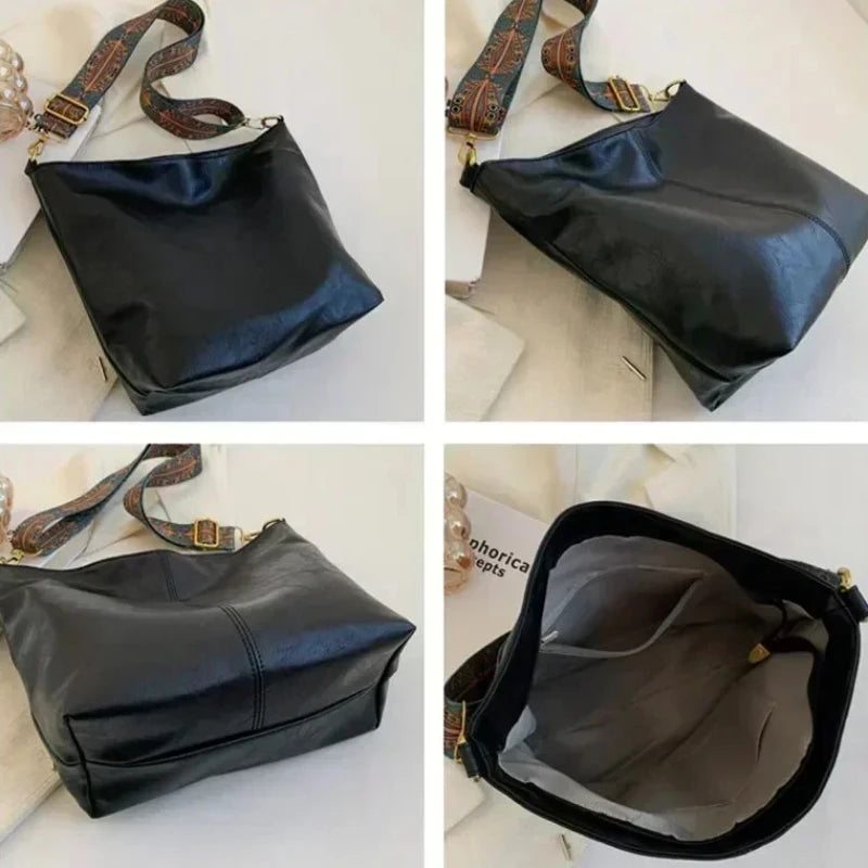 Vintage Solid Sling Bag 