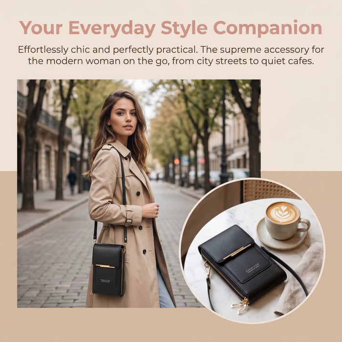 Touchscreen Crossbody- Anti theft bag - Anti RFID -  Waterproof