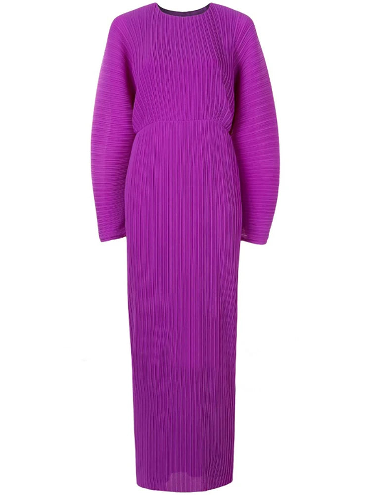 Miyake Pleated Hand Painted Dress 