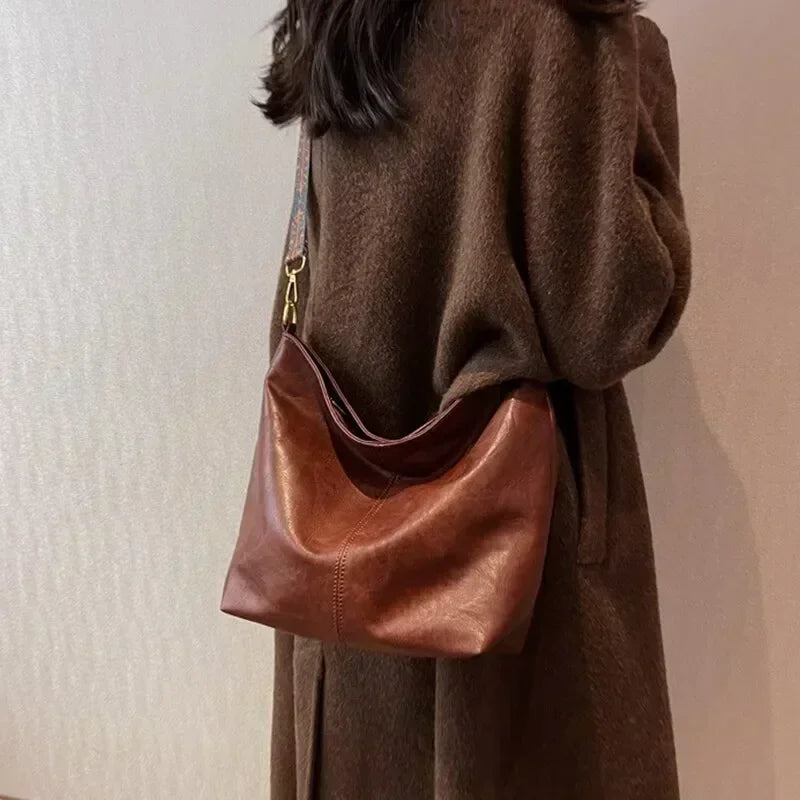Vintage Solid Sling Bag 